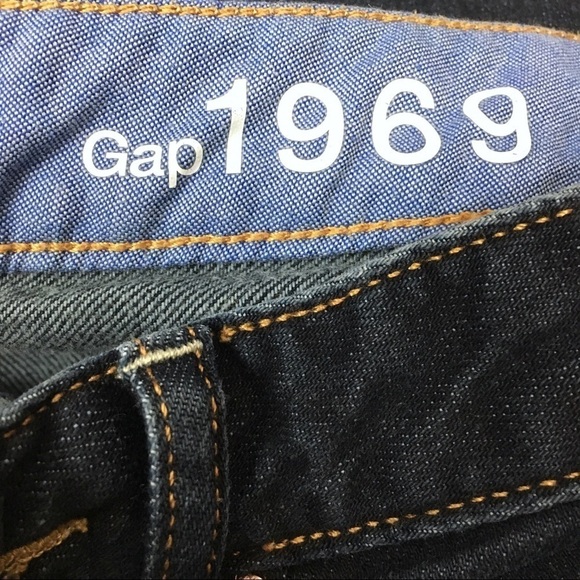 GAP Jeans Curvy Bootcut Low Rise Dark Wash Stretch Size 28/6xl Extra Long Inseam - Picture 7 of 11